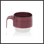 Ergogrip mug burgundy (ivory base) colour