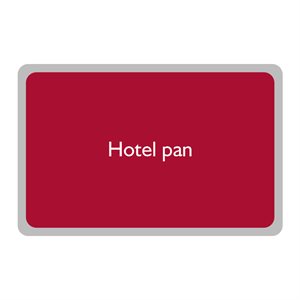 For hotel pan, medium or shallow (Scrub Saver)
